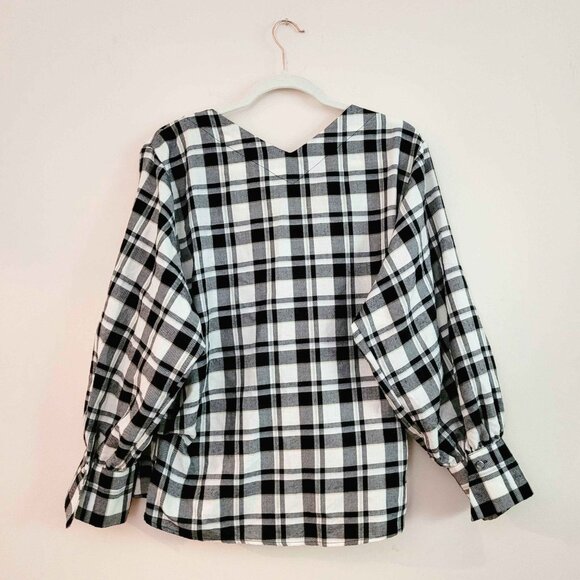 (sold) Heather ヘザー Shirt in Black Check - Picture 5 of 8